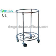 DW-DC211 Stainless steel medical trolleys Cart for Dirty Clothes hospital equipment